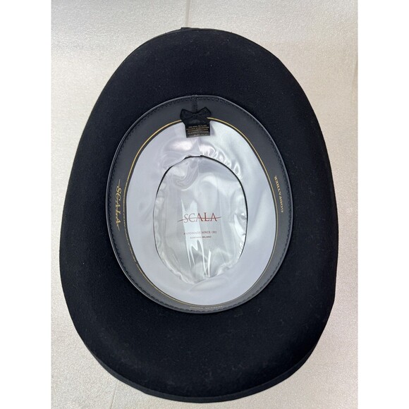 Scala Men's Wool Felt Snap-Brim Fedora Hat Size: XL - Picture 7 of 8